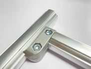 Connettore per tubo in alluminio argentato che supporta il giunto a gomito flessibile fisso ADC12