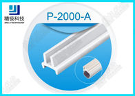 Fessura per carta di vetro di metropolitana della lega di alluminio per la lastra di vetro di vetro di 5mm e bordo acrilico pp in P-2000-A bianco