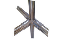 Connettori/giunti del tubo del cromo del metallo flessibile di modo di 90 gradi 3
