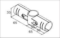 Attraversi un nichel di 4 di modo del metallo connettori del tubo/accessori per tubi cromati per l'officina