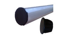 Tappo superiore nero di alluminio del OD 28mm della lega di tubo dei montaggi maschii dello scaffale