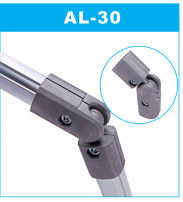 Die Casting AL-30 Aluminum Pipe Joint with Silver Anodized Aluminium Tube Connector for Lean Tube Systems