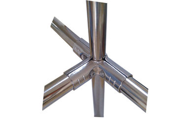 Cold Roll Stamping Metal Pipe Connectors , 2.3mm Thickness Nickel Metal Pipe Joints