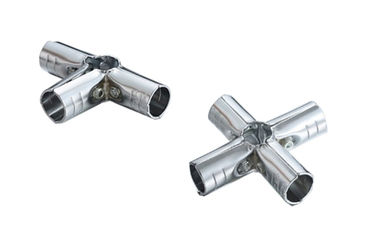 Cold Roll Stamping Metal Pipe Connectors , 2.3mm Thickness Nickel Metal Pipe Joints