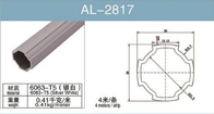 Argento di piano magro di spessore della parete della metropolitana del diametro 28mm della metropolitana della lega di alluminio 1.7mm AL-2817 bianco