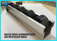 Trasportatore di alluminio di gravità del rullo della ferrovia di flusso del trasportatore a rulli con i rulli 40A del PE