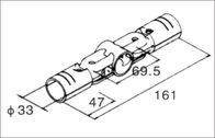 Doppi accessori per tubi regolabili dei connettori 28mm del tubo del metallo per il tubo rivestito