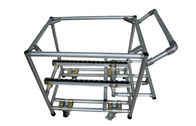L'alluminio regolabile monta il ODM/OEM del carrello del carrello a mano dello scaffale di immagazzinamento nel tubo d'acciaio