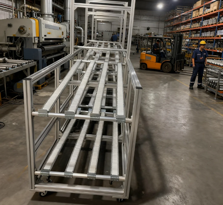 Sistemi intelligenti e flessibili per pallet a flusso di gravità ad elevata capacità di carico, adatti a vari scenari di lavoro