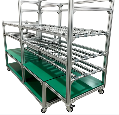 Striscia fluida e superficie antistatica Integrated Composite Turnover Rack Integrated Workstation Material Rack